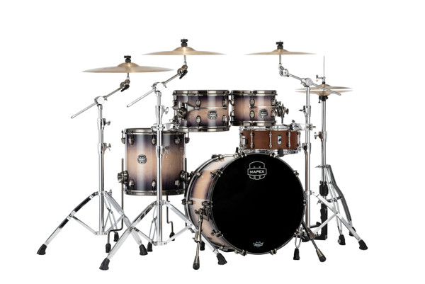 Mapex Saturn Evolution Fusion 4-Piece Shell Pack Without Snare - Exotic Violet Burst