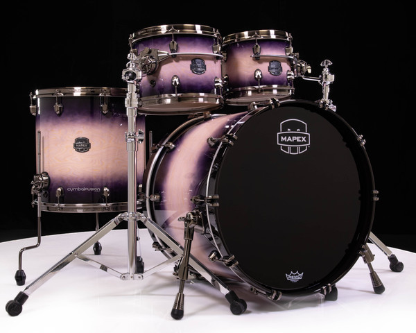 Saturn Evolution Maple/Walnut 4pc Rock Shell Pack - Exotic Violet Burst