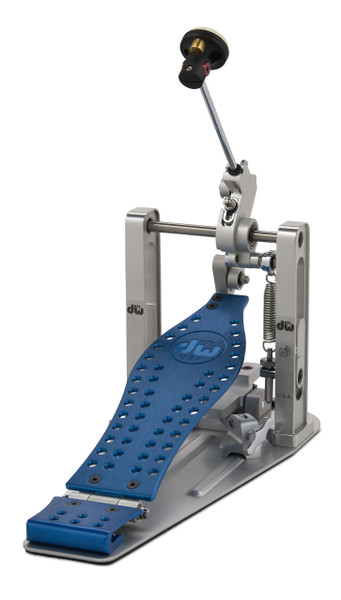 DW Machined Direct Drive Single Pedal Blue Footbed - DWCPMDDBL