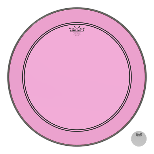 Remo Colortone Powerstroke P3 Pink Drum Head - 22" (P3-1322-CT-PK)
