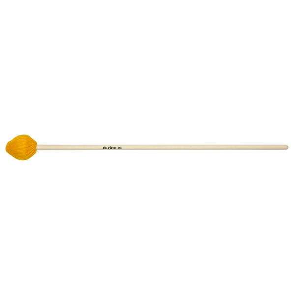 Vic Firth American Custom Keyboard Medium, Yellow Yarn Drumsticks (M3)