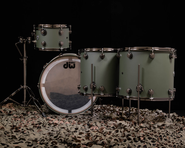 DW Collector's Series 4pc Maple Kit - Toy Tank Green 13/16/18/24