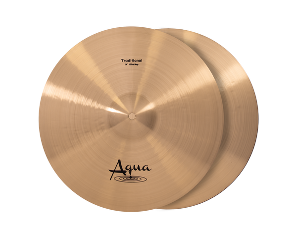 Aqua 14" Tradtional Thin Hi-hats - Black Logo (AHH14T-T)