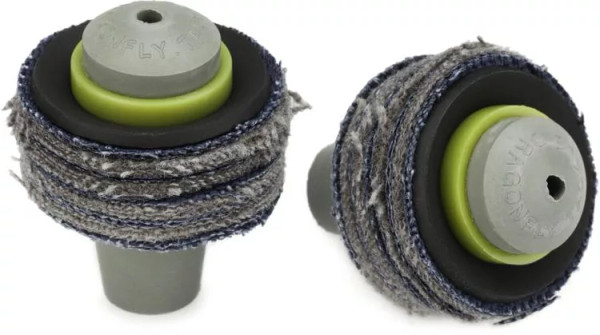 Tackle by Dragonfly Toppers Easy On/Off Mallet Heads for you Drumsticks - Medium (Stacked Canvas)