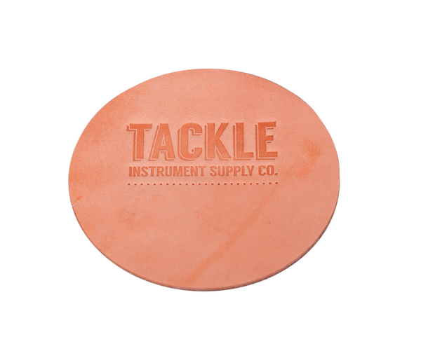 Tackle Large Leather Bass Drum Beater Patch - Natural