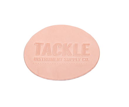 Tackle Small Leather Bass Drum Beater Patch - Natural