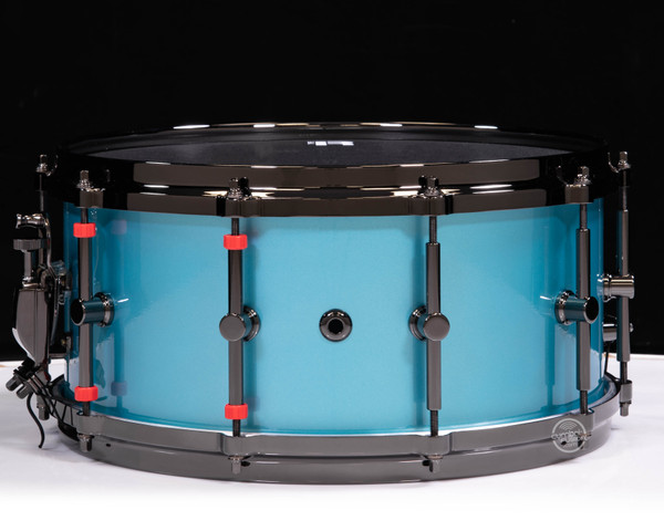 Canopus Type R 6.5x14 Turquoise Metallic Snare Drum (MTR-1465DH-TMT-LQ)