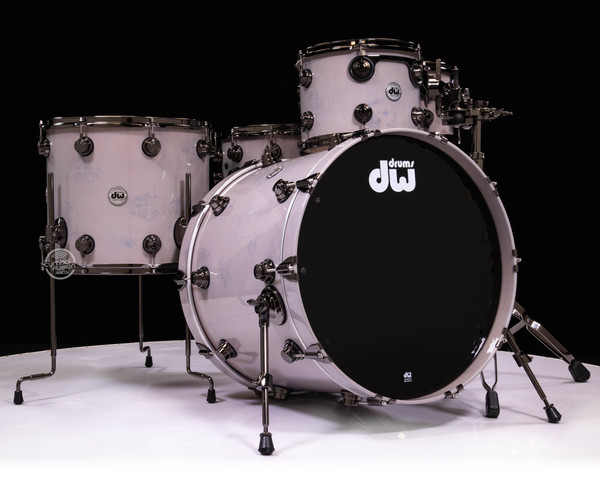 DW Collector's 5pc SSC Maple Kit - Light Grey over Exotic Mapa Burl (1252692)