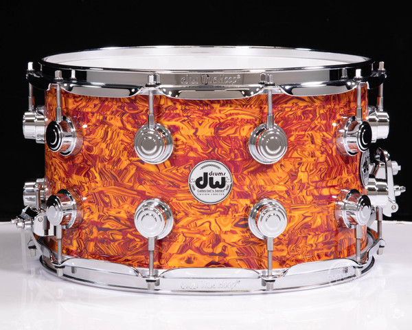 DW Collector's 8 x 14 Maple Snare Drum - SSC Amber Swirl (DRX10814SSC094)