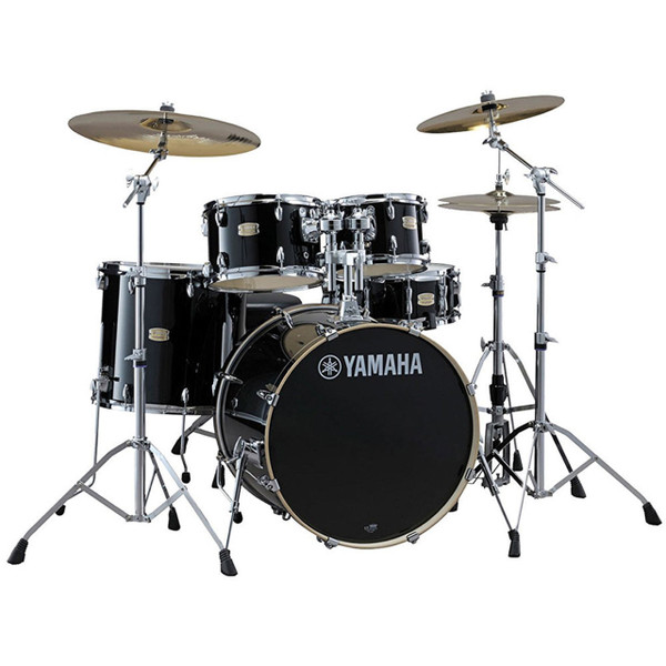 Yamaha Stage Custom Raven Black 5pc Shell Pack 10/12/14/20/14SD
