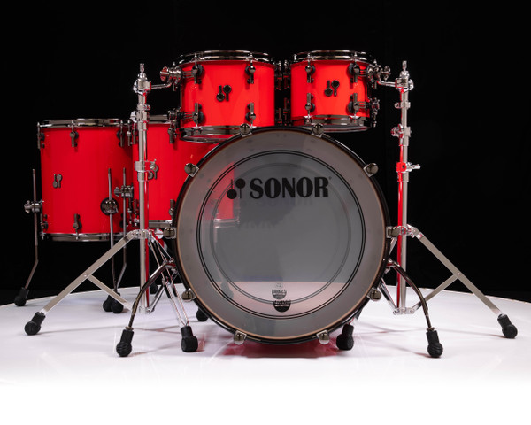 Sonor SQ2 5pc Maple Kit 10/12/14/16/22 - Traffic Red Lacquer