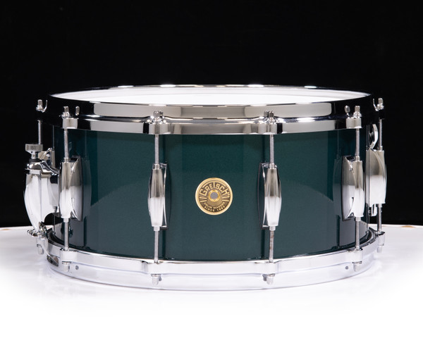 Gretsch USA 6.5x14 Snare - Cadillac Green W/ Lighting Throw (GRGL6514S1CL)