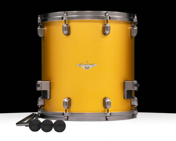 Tama Starclassic Maple 14x14 Floor Tom - Satin Aztec Gold Metallic BN MAF1414USAM front view