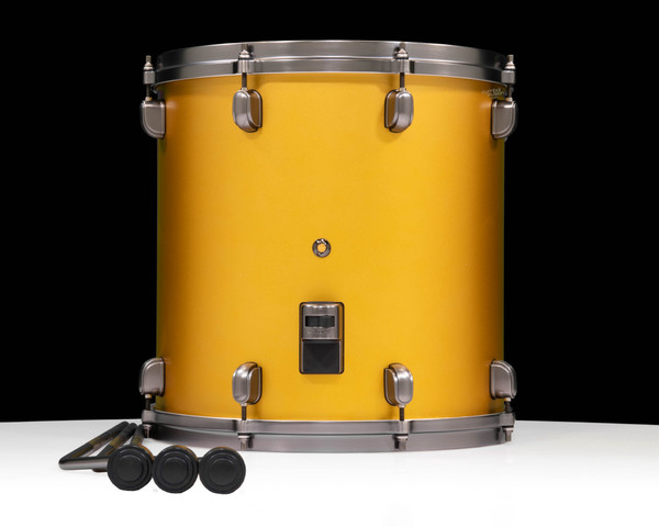 Tama Starclassic Maple 14x14 Floor Tom - Satin Aztec Gold Metallic BN MAF1414USAM back view