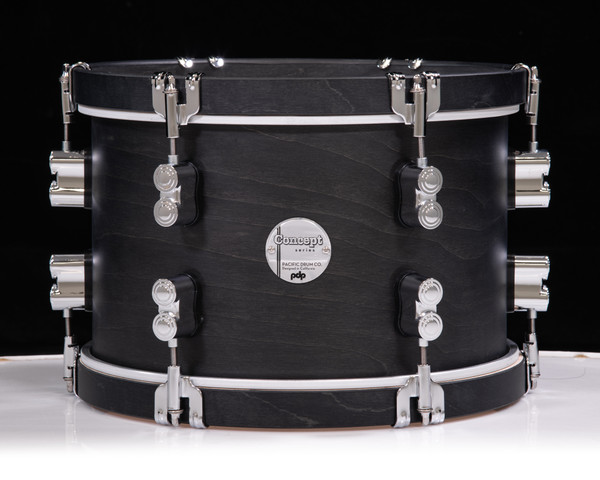 PDP Concept Classic 8x12 Tom Ebony Stain w/Ebony Hoops PDCC0812TTEE