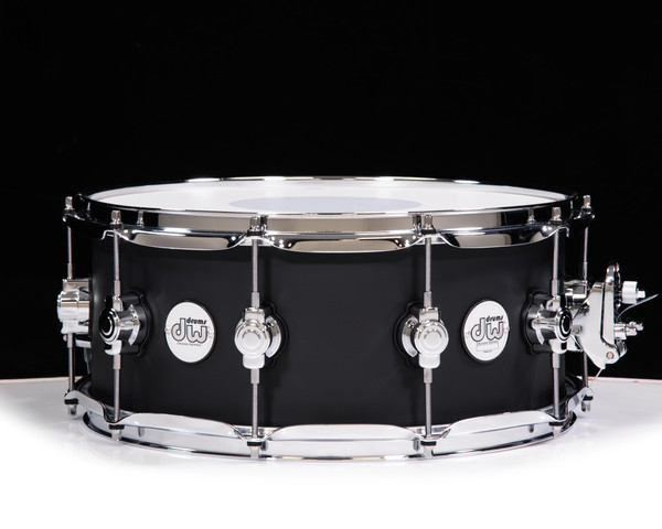 DW Design Series 6x14 Maple Snare Drum - Black Satin (DDLM0614SSBL)