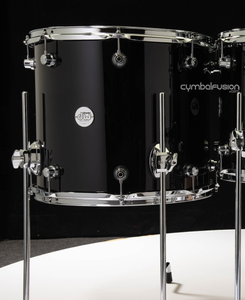 DW Design Series 12x14 Floor Tom - Piano Black (DDLG1214TTPB)
