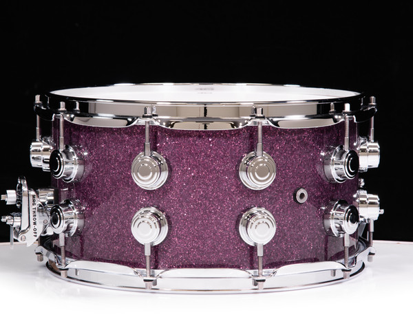 DW Collector's Series Pure Maple Snare 7x14 - Purple Glass