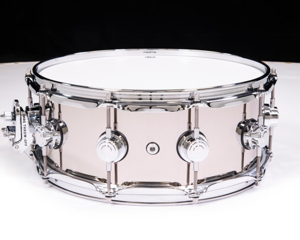 DW Collector's Nickel Over Brass 5.5x14 Snare - Chrome Hardware