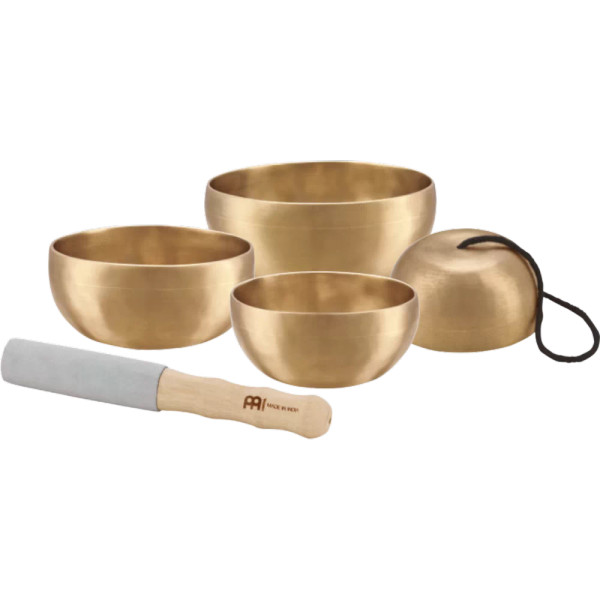 Meinl 4 pc. 250/400/500/600G Universal Series Singing Bowl Set w/ Mallet (SB-U-1750)
