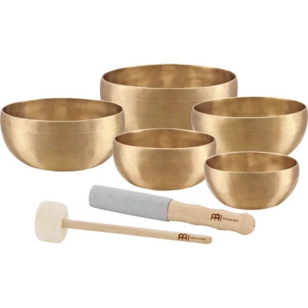 Meinl 5 pc. 400/500/600/700/750G Universal Series Singing Bowl Set w/ Mallet (SB-U-2950)