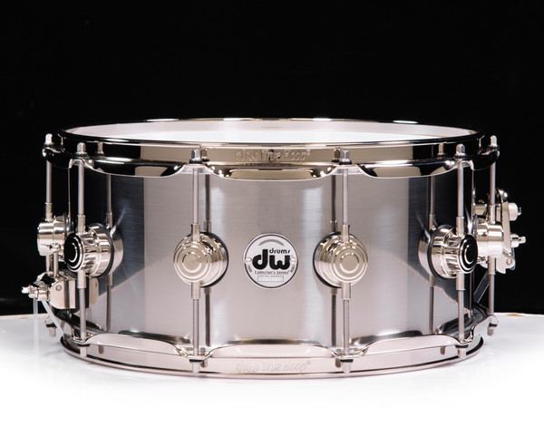 DW Collector's Series 6.5x14 Stainless Steel Snare Drum with Nk Hw