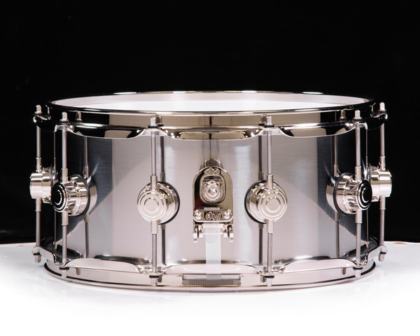 DW Collector's Series 6.5x14 Stainless Steel Snare Drum with Nk Hw