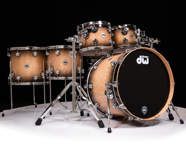 DW Collector's 7pc Cherry Purple Core - Candy Black Burst Over Birdseye Maple