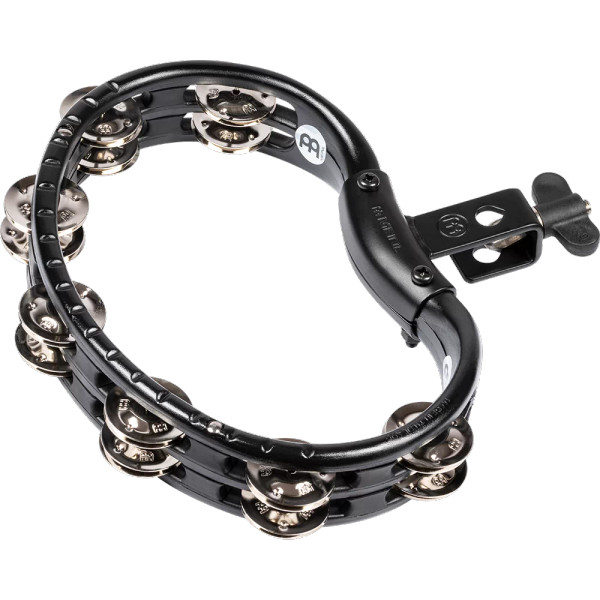 Meinl Mountable Molded ABS Nickel Plated Steel Tambourine - Black (TMT2BK)