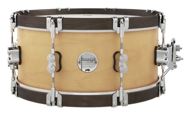 PDP Concept Maple Classic 6.5x14 Snare - Natural w/Walnut Hoops