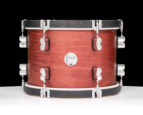 PDP Concept Classic 9x13 Tom Oxblood with Ebony Hoops