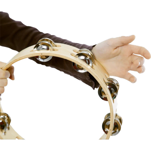 Nino 10" Wood 2 Row Tambourine