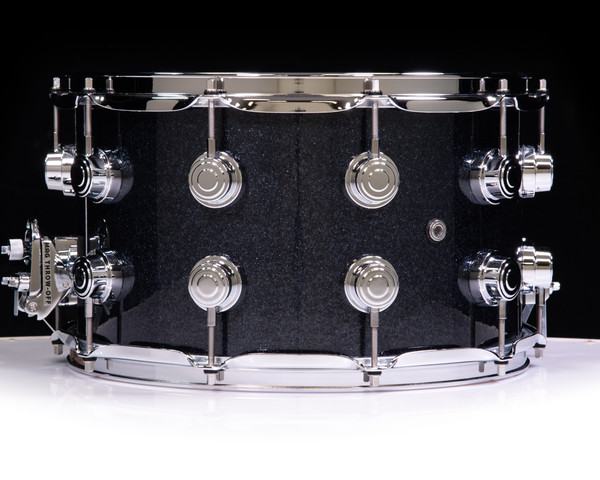 DW Collector's SSC Maple 8x14 Snare - Gun Metal Glass w/Chrome HW