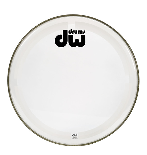 DW Coated Clear 24" Bass Drum Head (DRDHCC24K)