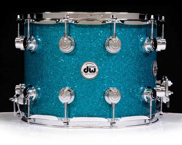 DW Collector's Series 10x14 Maple SSC Snare - Teal Glass