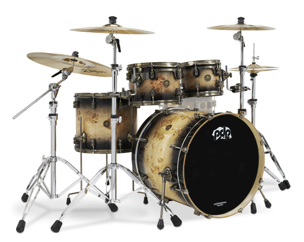 PDP Limited Edition 4pc Kit - Mapa Burl to Black Burst - PDLT2214MB