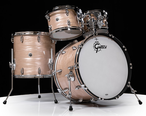 Gretsch Brooklyn 4pc Kit - Creme Oyster, w/Double Tom Mount