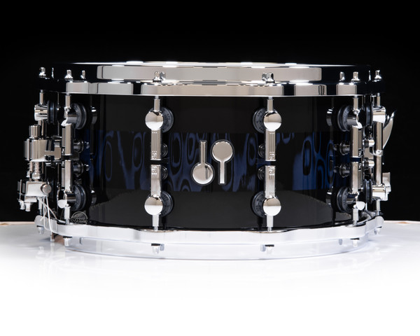 Sonor SQ2 Medium Maple 14x7 Snare - Violet Tribal Stripes