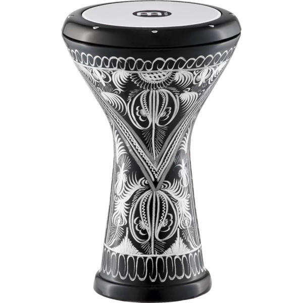 Meinl 8 1/2" Aluminum Doumbek, Hand Engraved, Synthetic Head