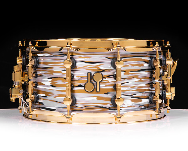 Sonor SQ2 14"x7" Medium Maple Snare - Gold Oyster w/Gold HW