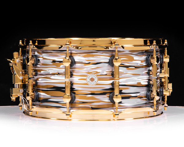 Sonor SQ2 14"x7" Medium Maple Snare - Gold Oyster w/Gold HW