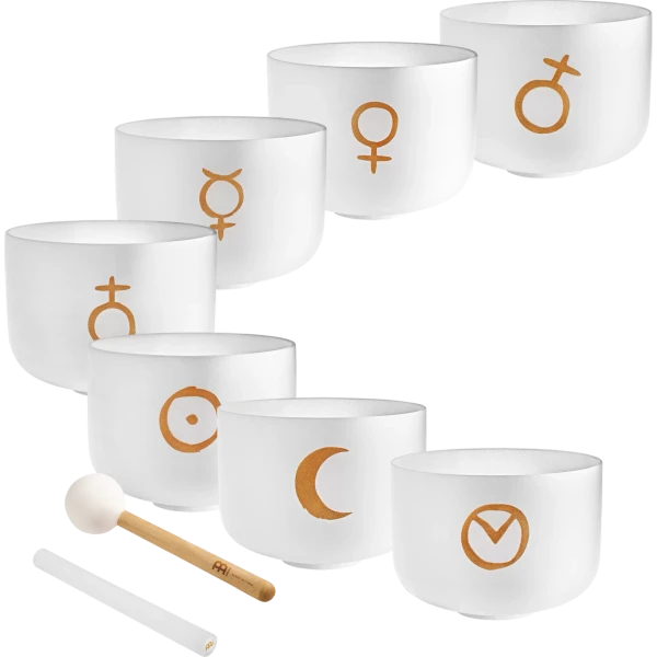 Meinl Sonic Energy Planetary Tuned Crystal Bowl Chakra Set