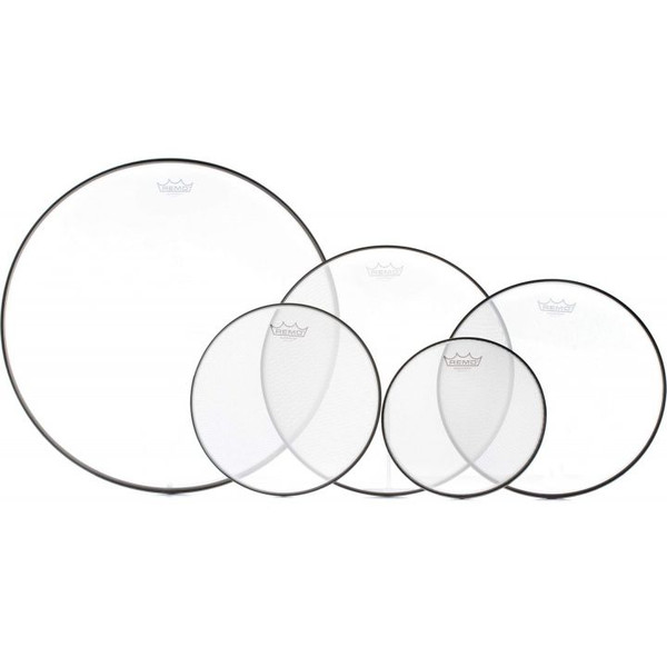 Remo Silentstroke 5 Piece Tom Pack - 10/12/16/22 with 14inch Snare head