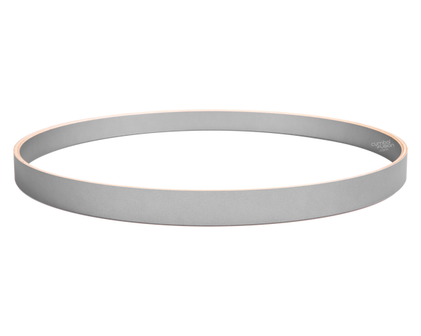 DW 22" Maple Bass Drum Hoop - Satin Metallic Silver