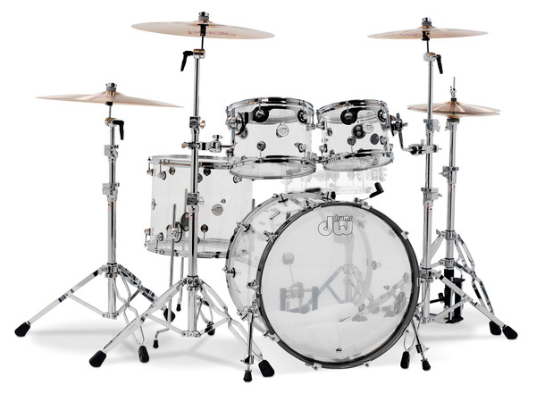DW Design Series Acrylic 4pc Drum Set (DDAC2214CL)