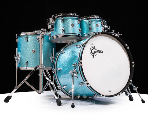 Gretsch Brooklyn Series 4pc Shell Pack w/ 22" Bass - Turquoise Sparkle (GB-E8246-023)