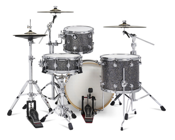 DWe 4-Piece Drum Kit Bundle - Black Galaxy