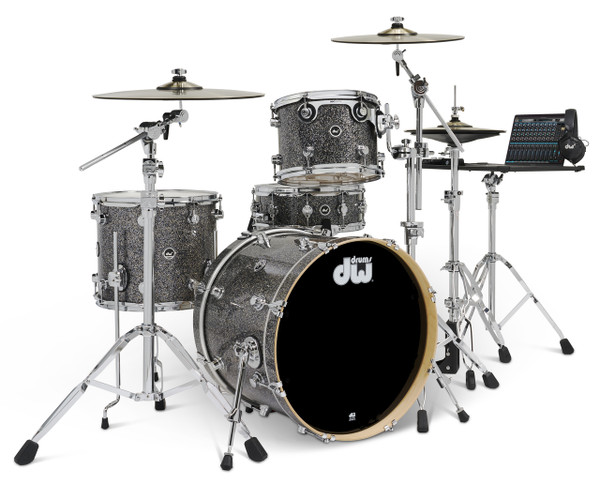 DWe 4-Piece Drum Kit Bundle - Black Galaxy