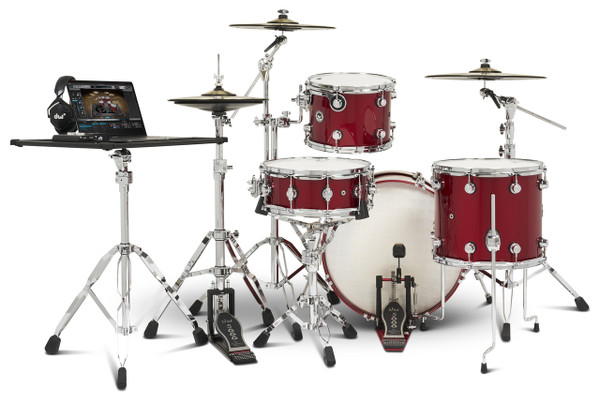 DWe 4-Piece Drum Kit Bundle - Black Cherry Metallic