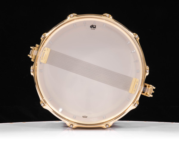 DW Collector's 7x14 SSC Maple Edge Snare - Broken Glass w/Gold HW